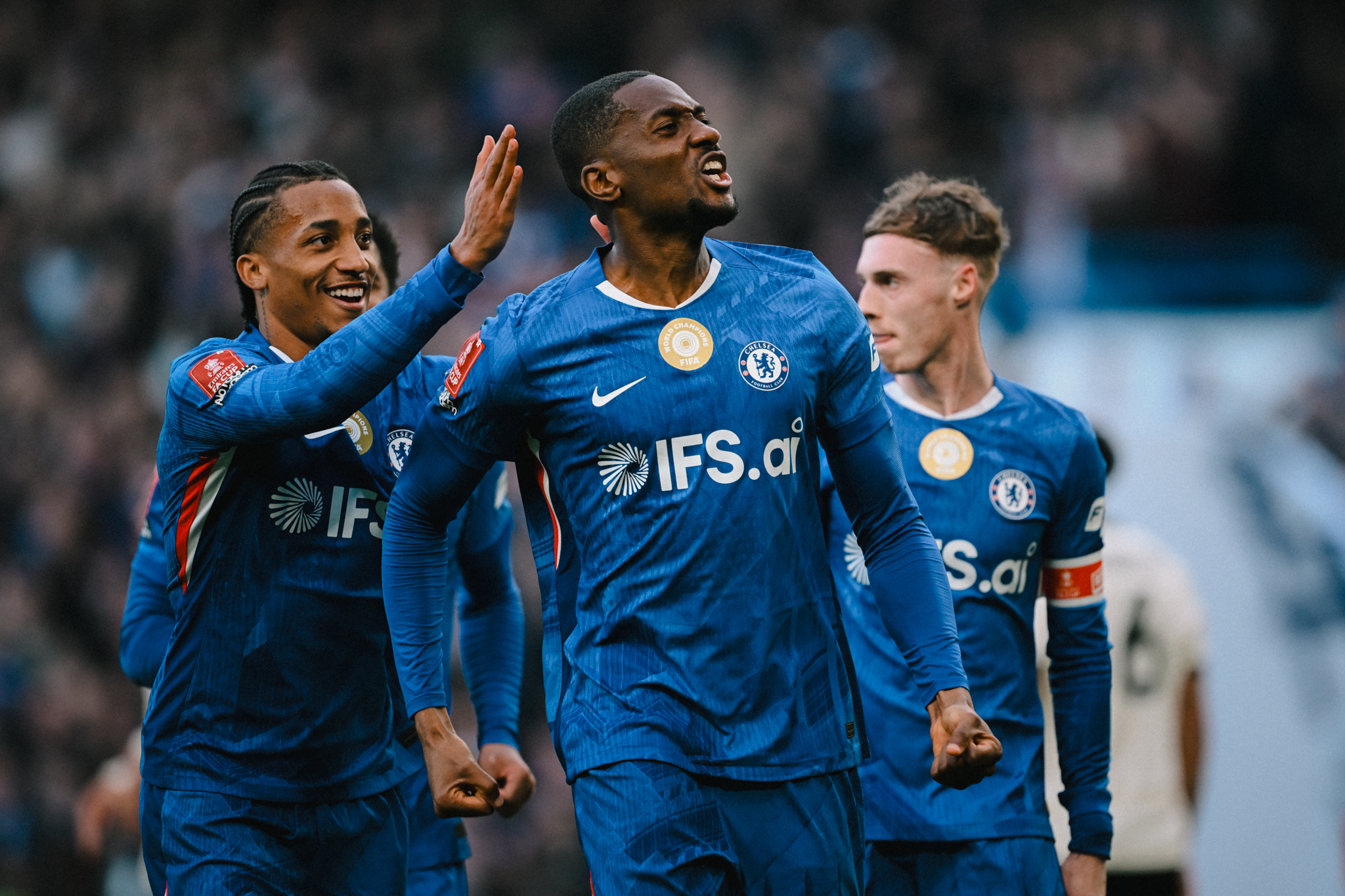 Tosin scores in Chelsea’s 7–0 FA Cup Win Over Port Vale - Photo Credit : Softfootball, X