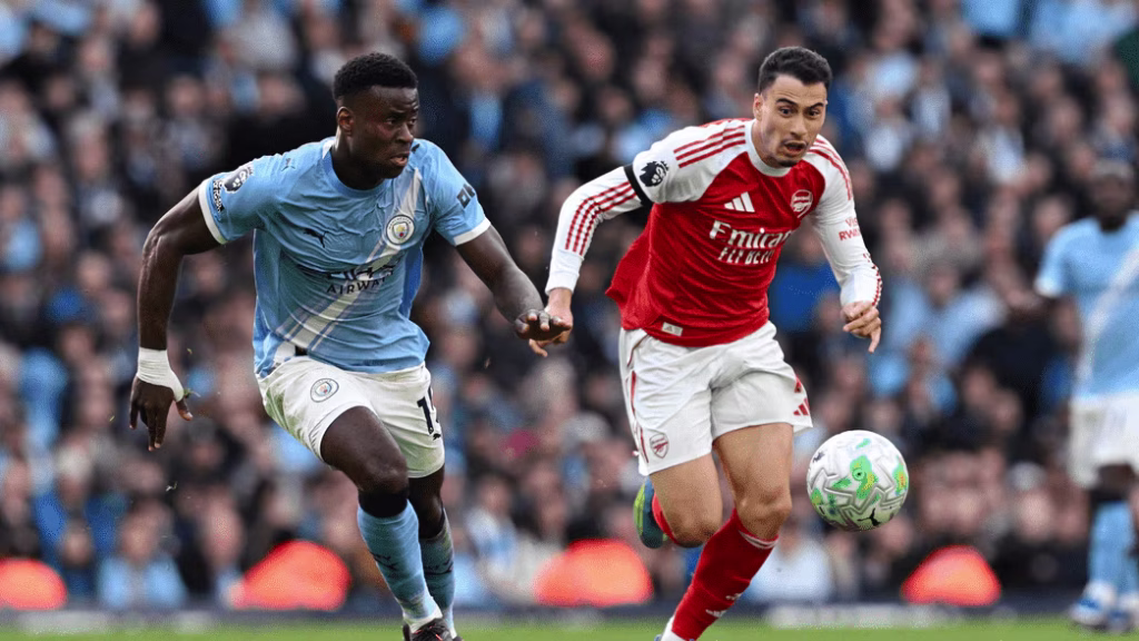 Man city 2-1 arsenal. (photo credit: arsenal media)