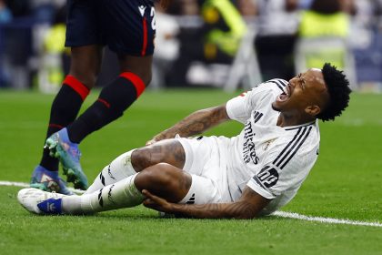 Éder Militão scar from his previous injury has reopens- Photo credit: Reuters