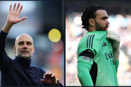 Pep guardiola and raya david. (photo credit; De marke media)