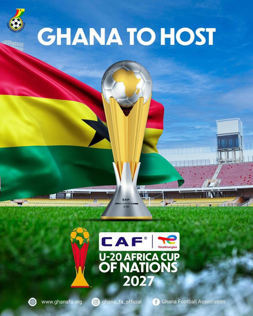 Ghana to host the TotalEnergies CAF U-20 AFCON 2027! (Photo credit: Ghana media)