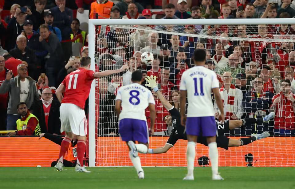Nottingham forest vs Aston villa (photo credit: the guardian)