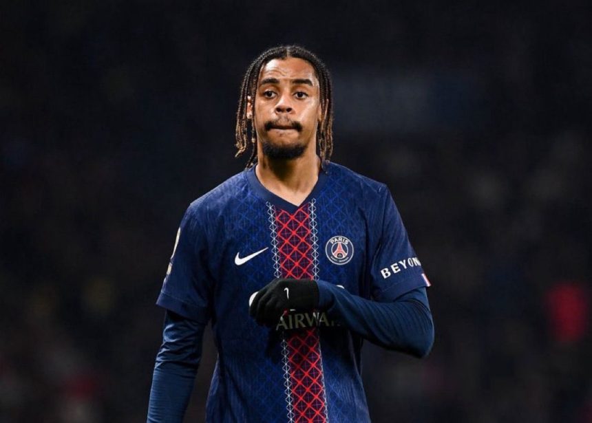 Bradley Barcola, back in team training ahead of Paris Saint-Germain (Photo credit: Fabrizio via x)