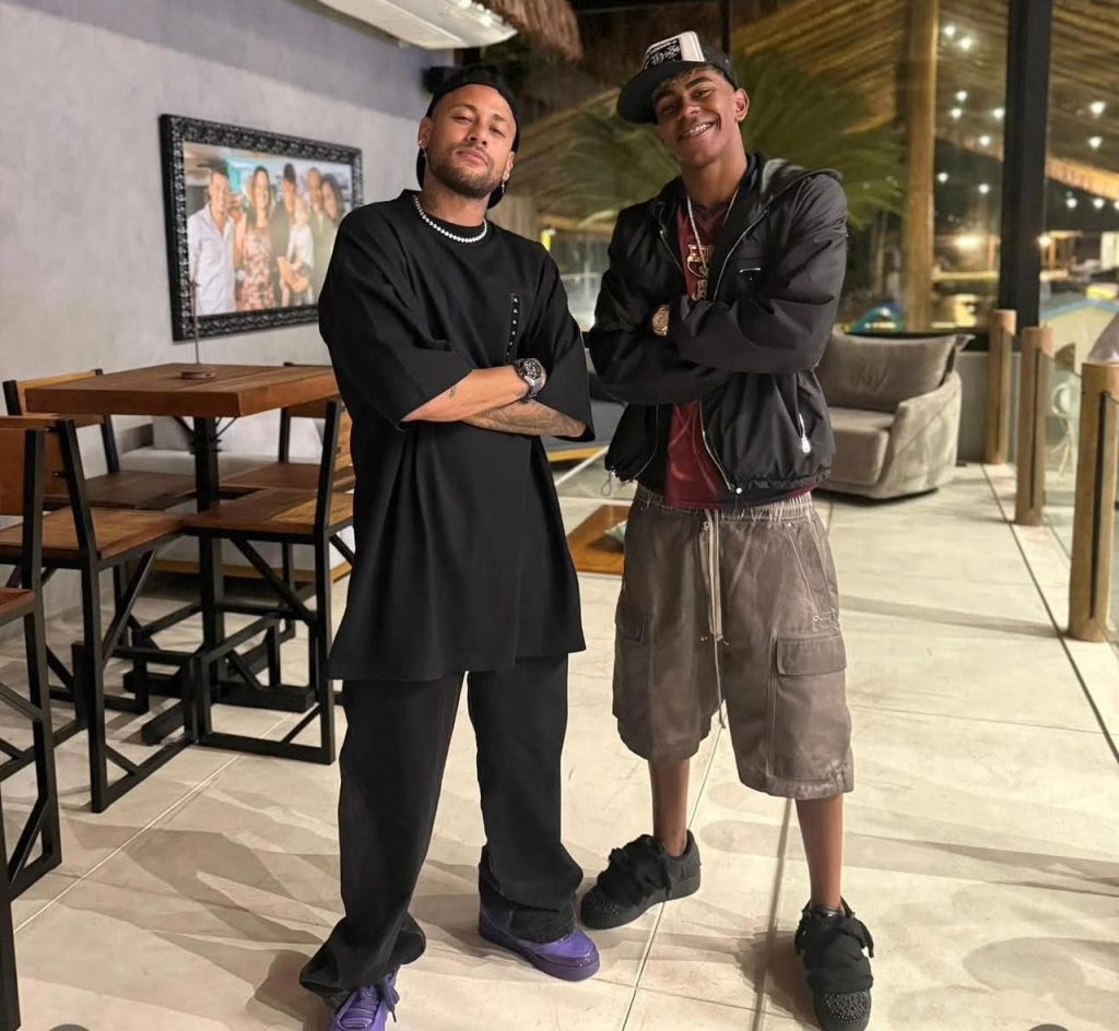 Neymar and Lamine Yamal (photo credit: X media)