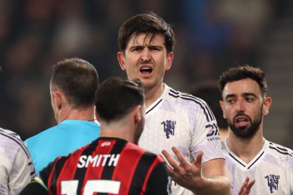 Harry Maguire has been handed one match suspension and £30,000 fine (photo credit: Fabrizio Romano via x)