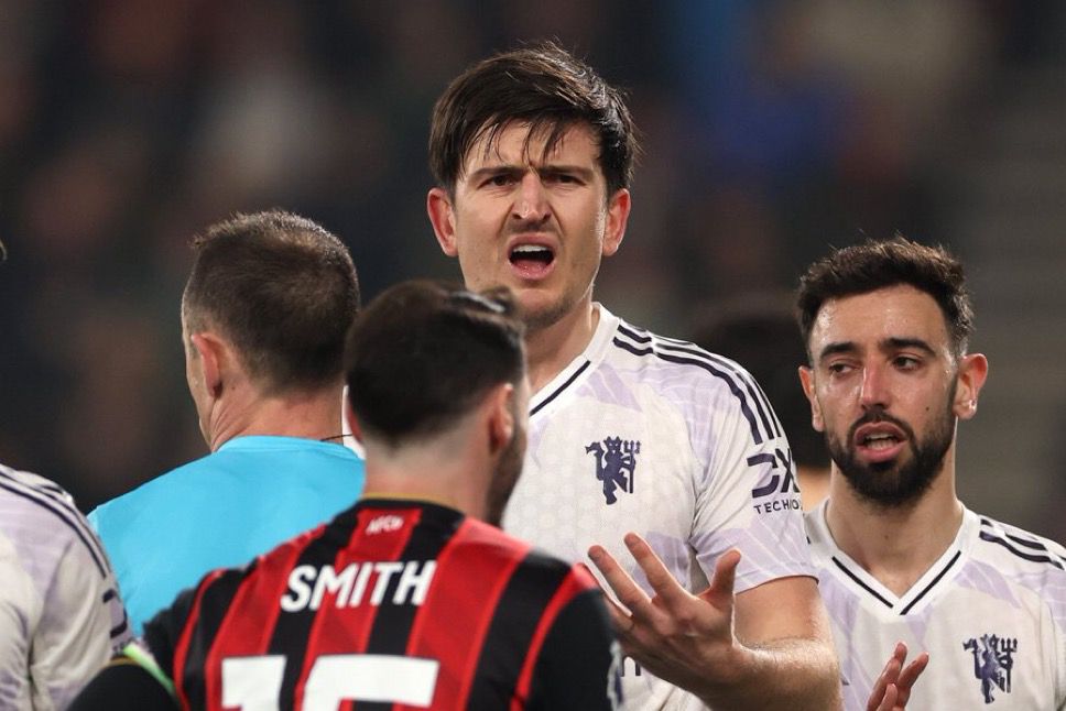 Harry Maguire has been handed one match suspension and £30,000 fine (photo credit: Fabrizio Romano via x)