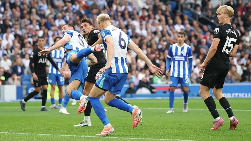 Tottenham 2-2 brighton (photo credit: BBC media)