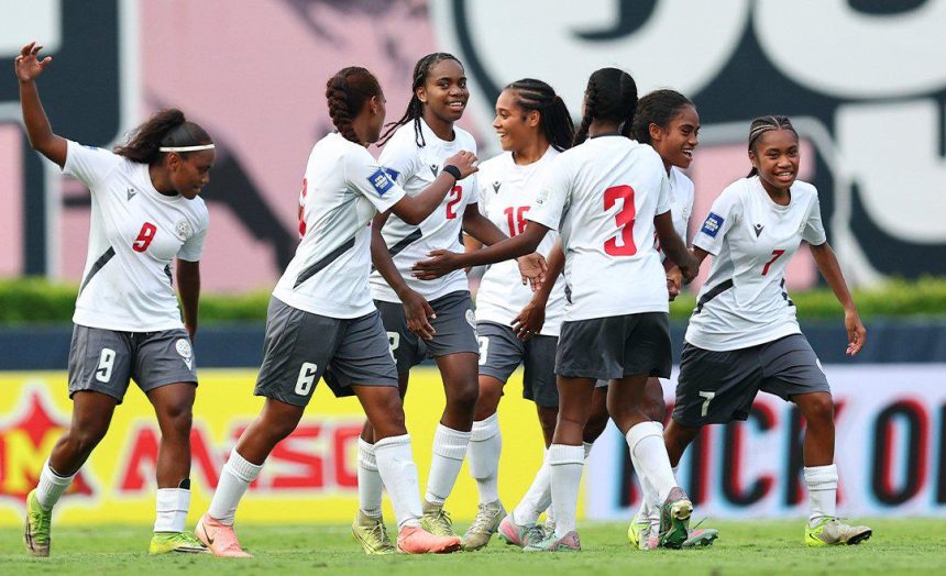 New Caledonia scored their first goals against an opponent outside of Oceania (photo credit: FIFA via x)