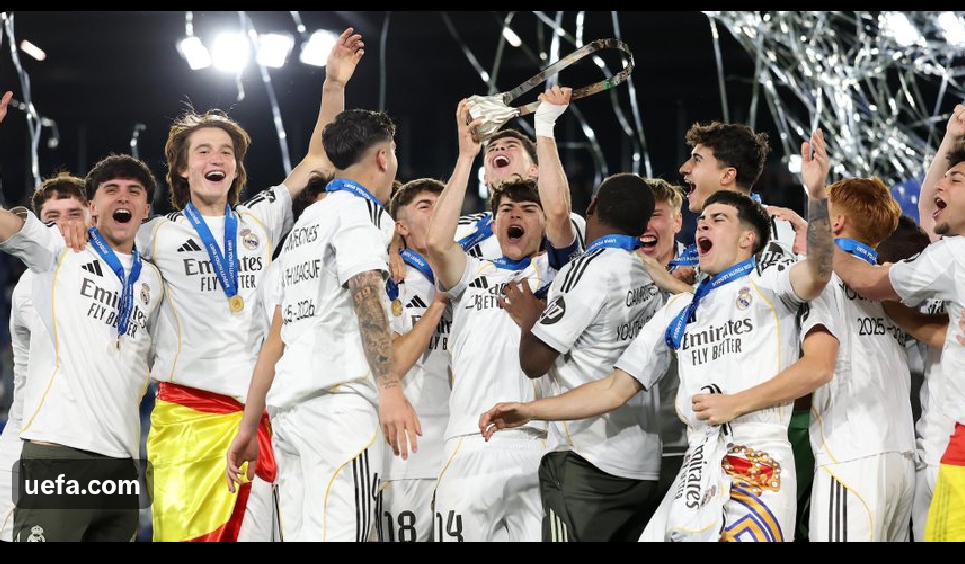 Real Madrid UEFA Youth League winners (photo credit: UEFA media)