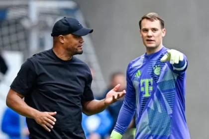 Kompany and Neuer. (photo credit: bavarianfootballworks. media)