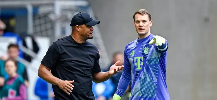 Kompany and Neuer. (photo credit: bavarianfootballworks. media)
