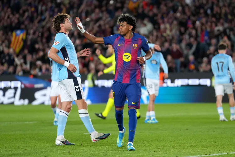 Barcelona clash with Celta vigo (Photo credit: barcablaugranes media)