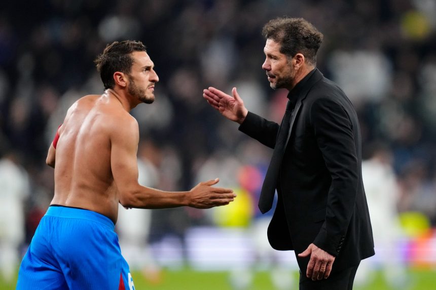 Koke and Diego Simone.(photo credit: fabrizo via x )