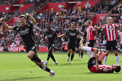 Southampton 2-1 Arsenal. (photo credit: arsenal media)