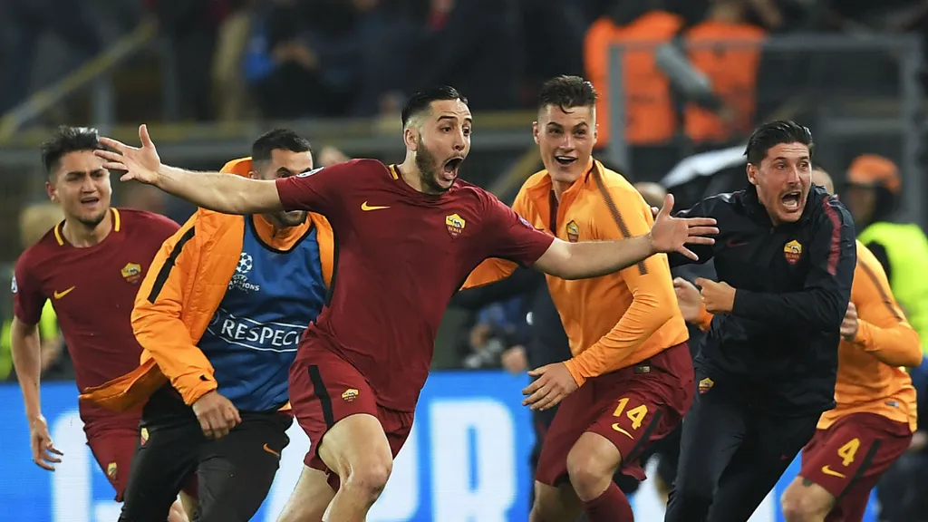 AS roma celebrating. (photo credit: the week media)