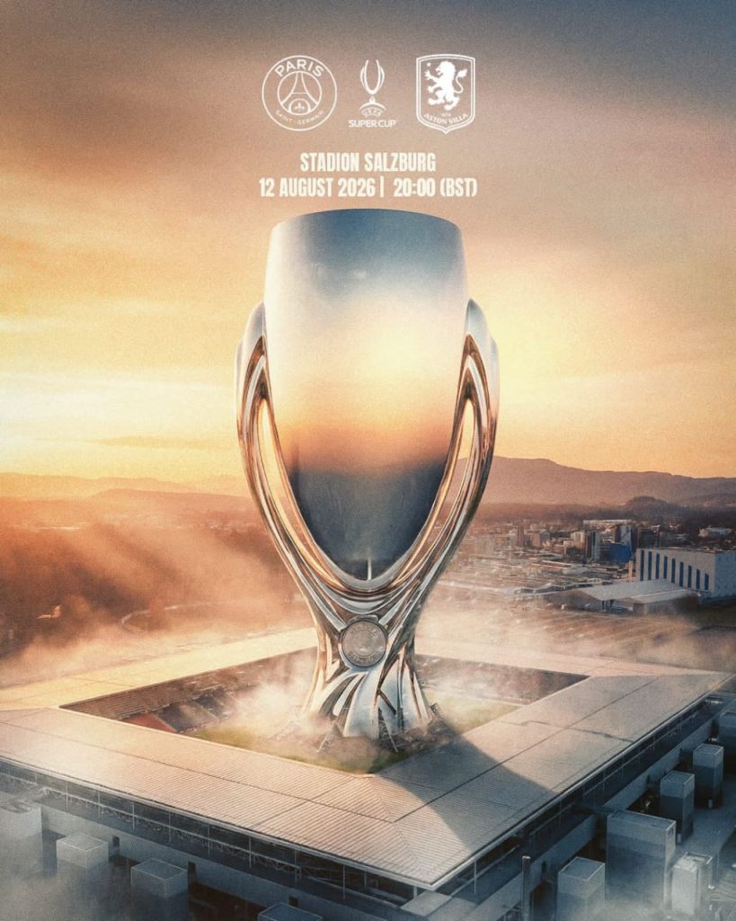 Aston Villa Set for UEFA Super Cup Clash Against PSG (Photo credit: Aston Villa media)
