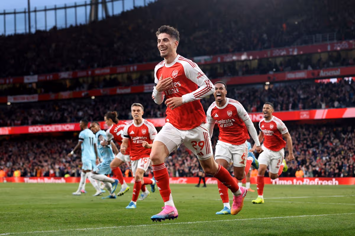 Arsenal 1-0 burnley. (photo credit: arsenal via x)