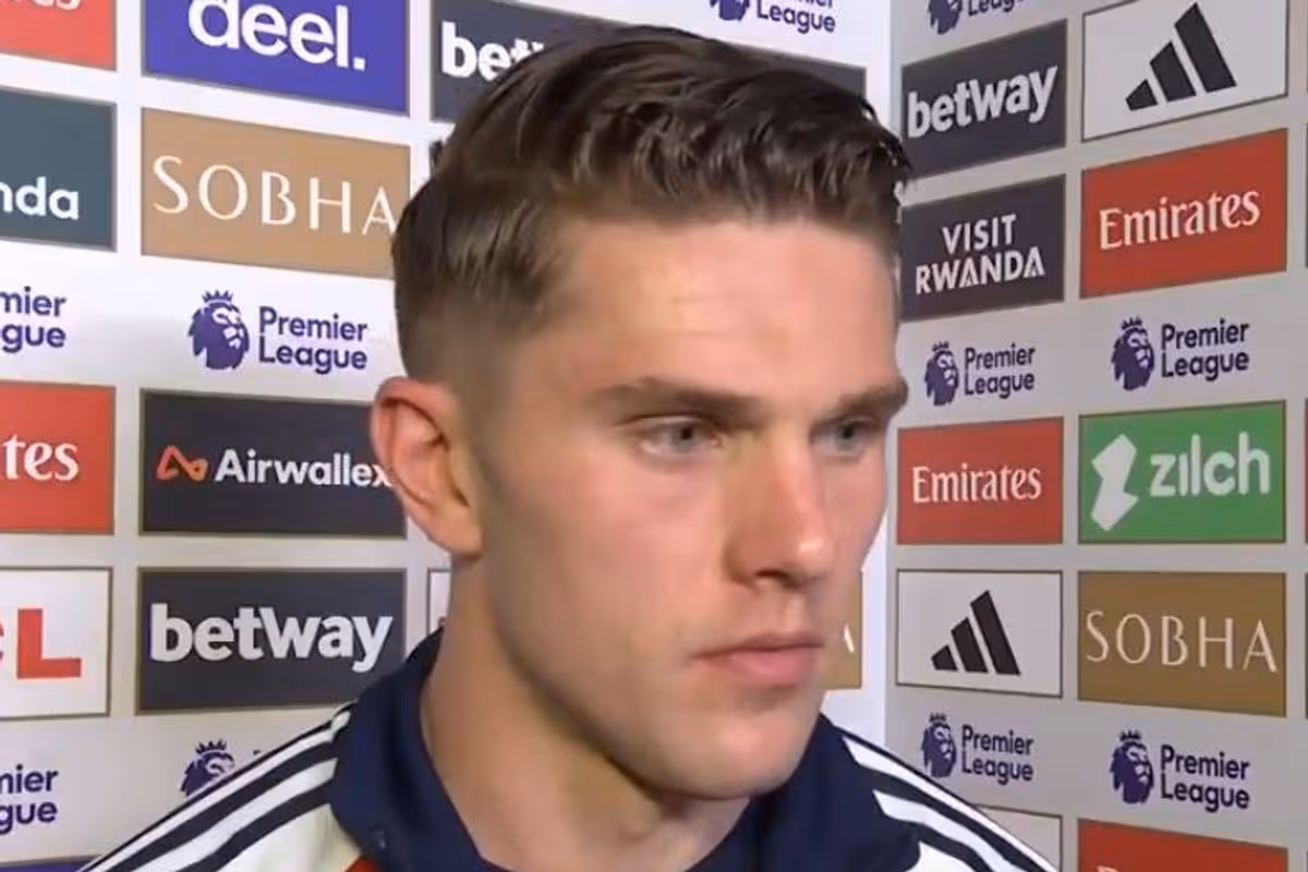 Gyokeres in a apress conference. (photo credit: mirror media)