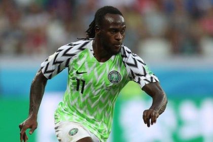 Victor Moses for Nigeria (Photo credit: BBC Media)