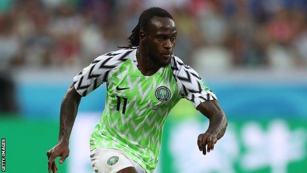 Victor Moses for Nigeria (Photo credit: BBC Media)