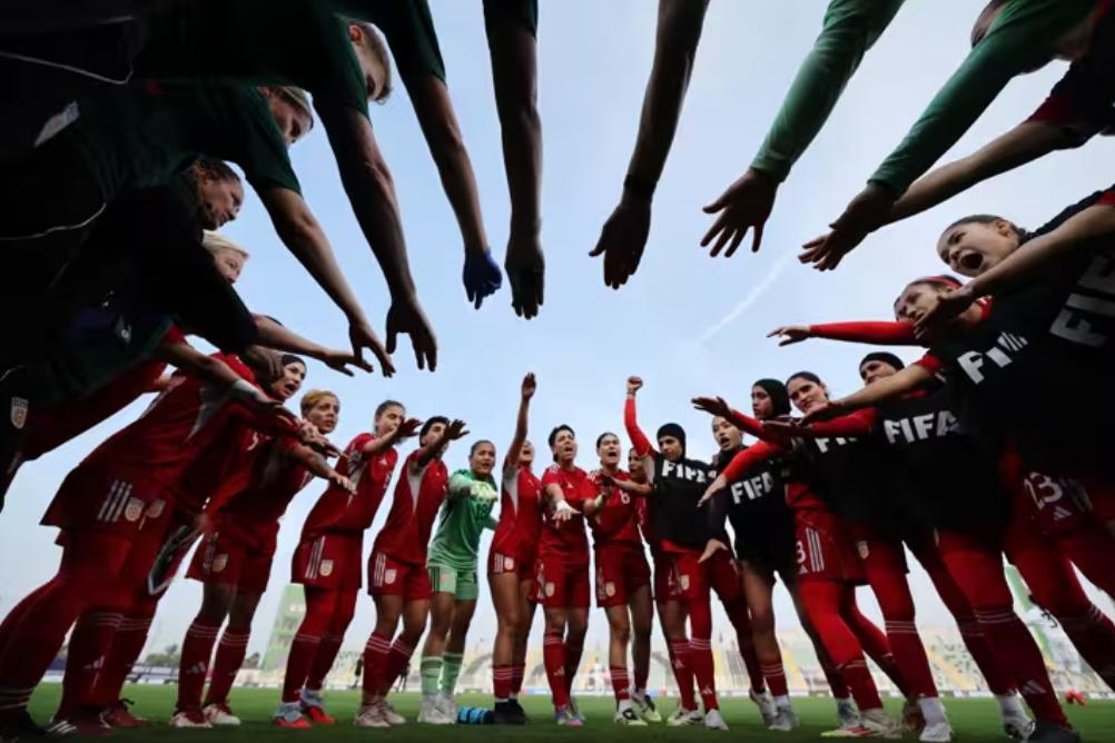 Afghanistan women players (Photo credit: FIFA via x)