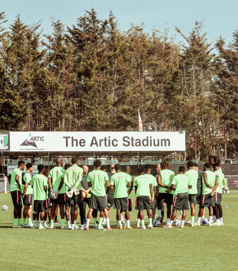 The super eagle training (Photo credit: Super eagles media)