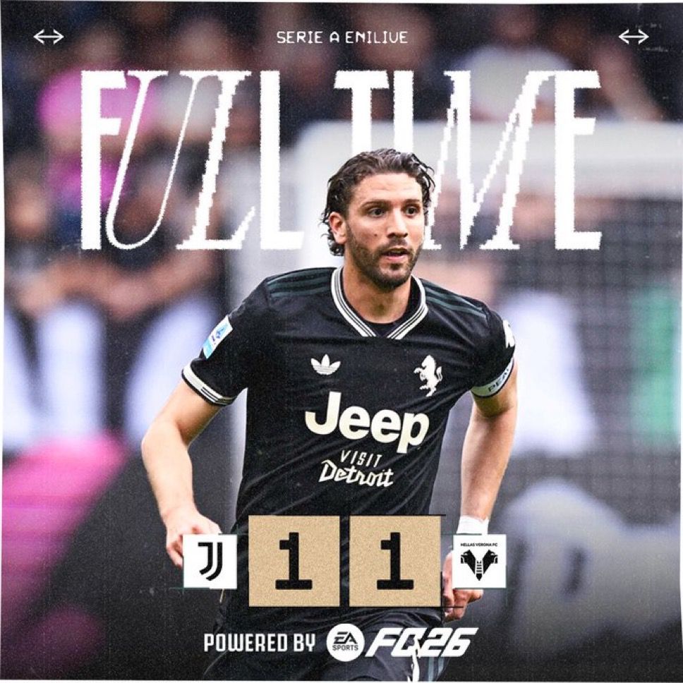 Juventus draw 1-1 against Verona (Photo credit: Juventus media)