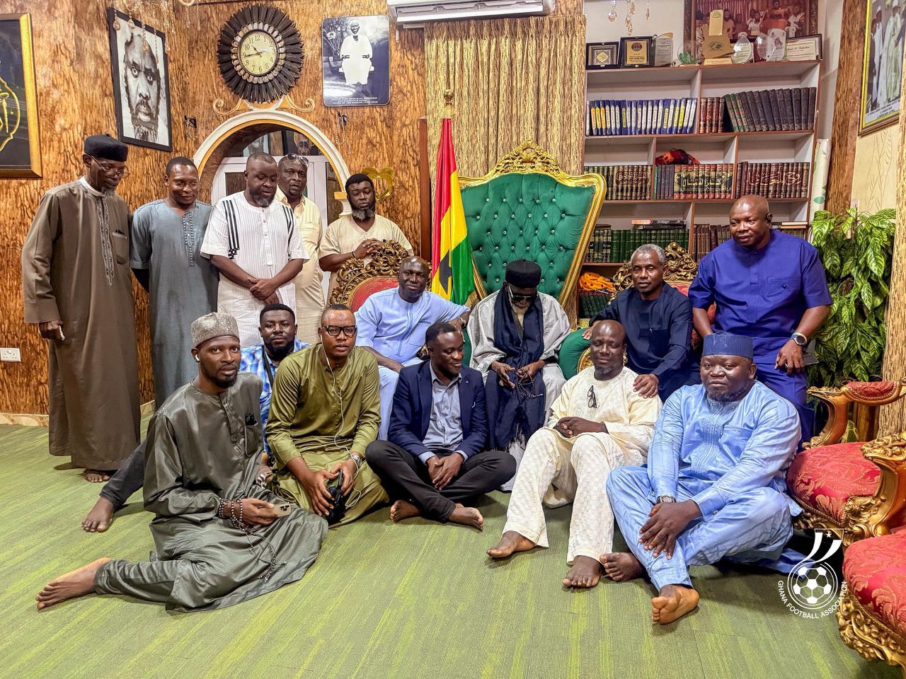 Black Stars Seek Spiritual Backing (Photo credit: Ghanablacksters on x)