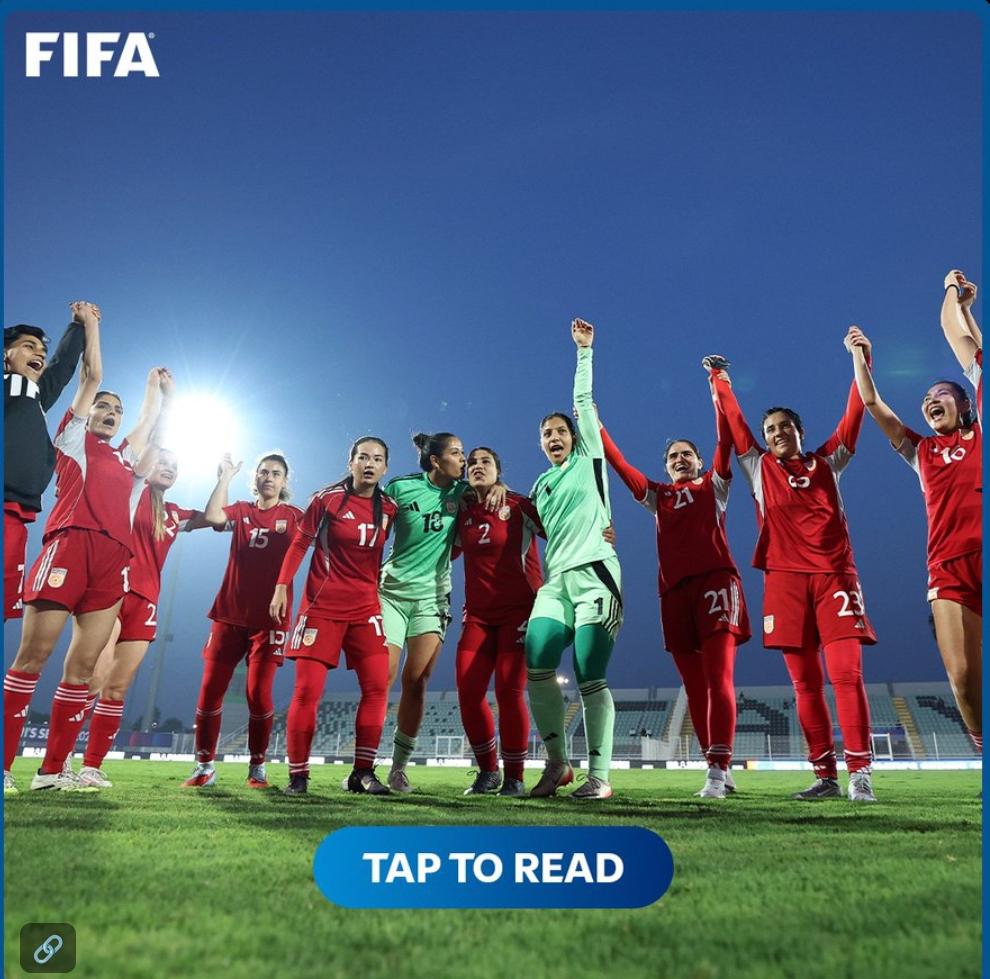 Afghan female players (Photo credit: FIFA media)