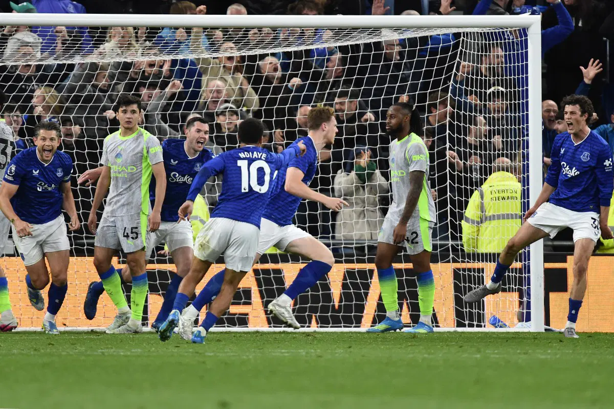 Man city 3-3 everton. (photo credit: man city via x)
