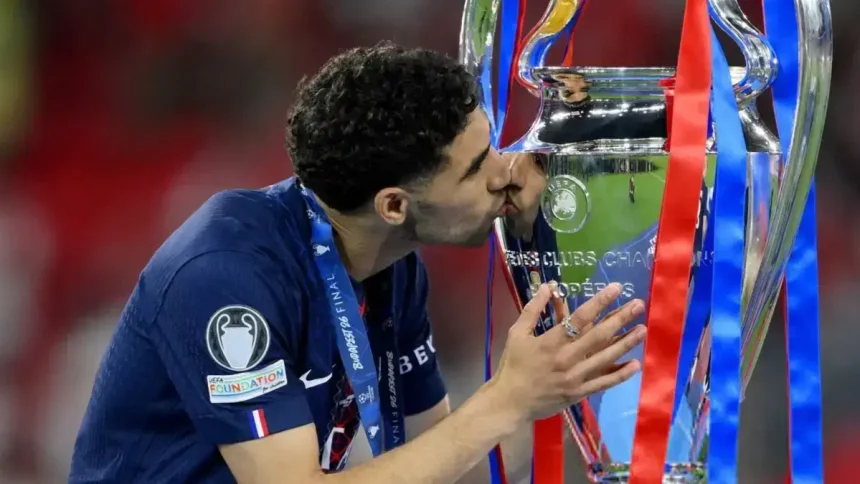 Achraf Hakimi wins the 2025:26 Champions League - Photo Credit : Dailysports