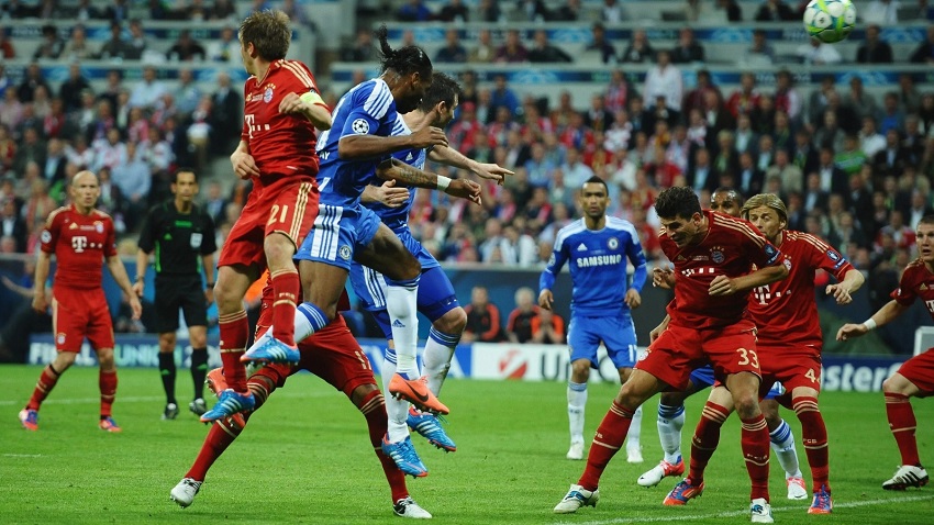Back in 2012, Chelsea Drogba score against bayern in final - Photo Credit : Watchaffinity