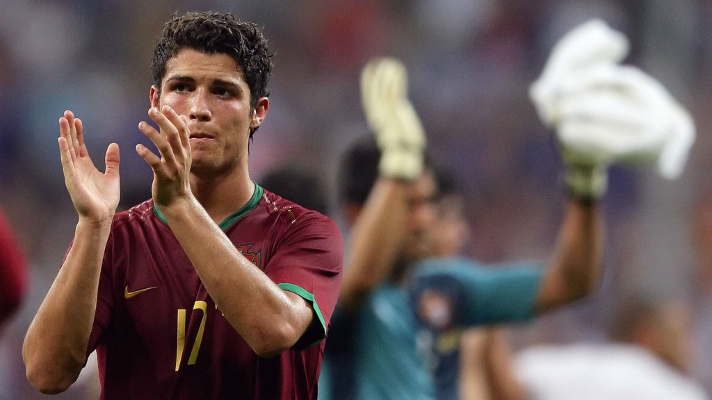 Christaino Ronaldo representing portugal in 2006 World Cup - Photo Credit : The Sporting News