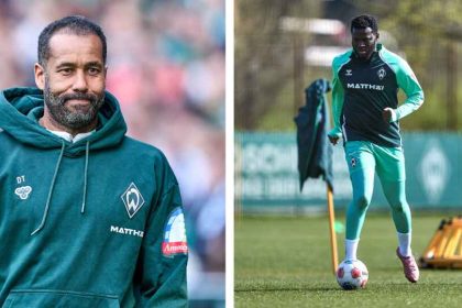 Daniel Thioune and Victor Boniface - Photo Credit : Weser Kurier