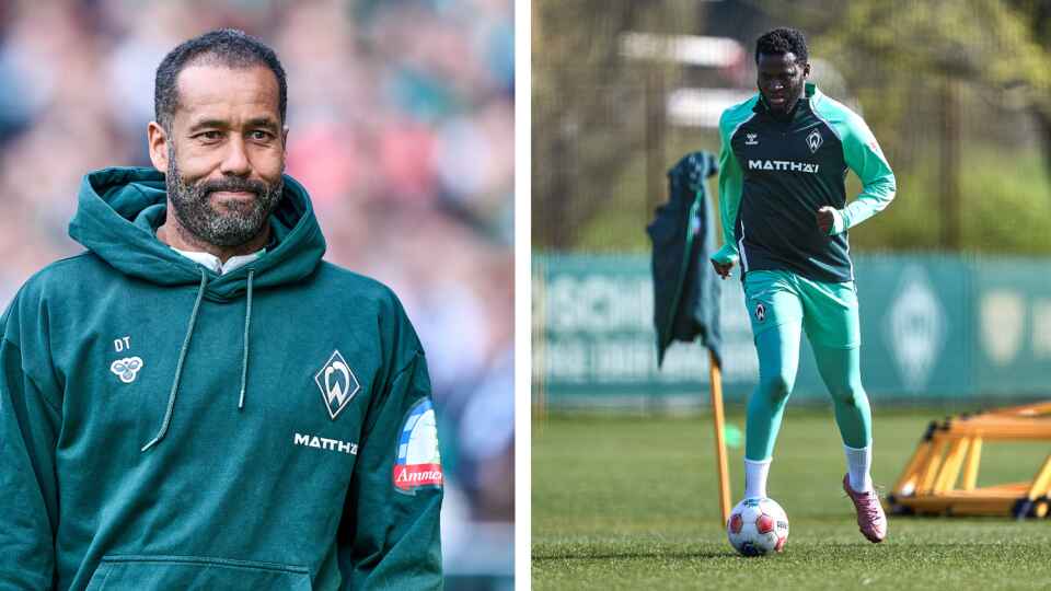 Daniel Thioune and Victor Boniface - Photo Credit : Weser Kurier