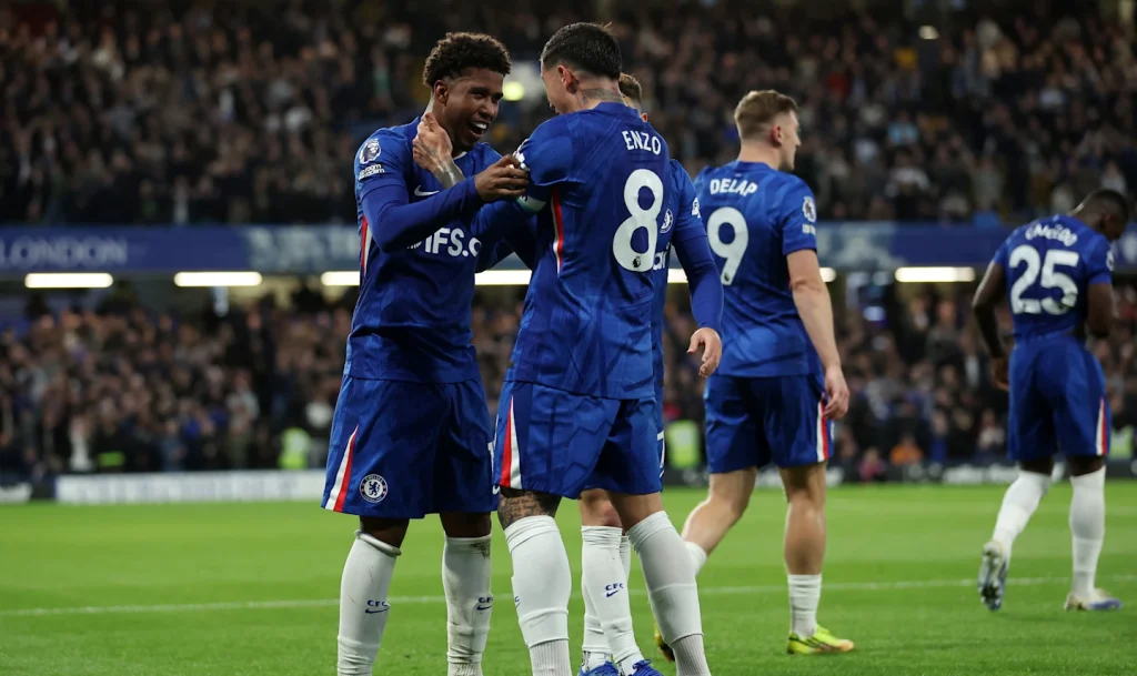 Chelsea celebrating. (photto credit: bbc media)