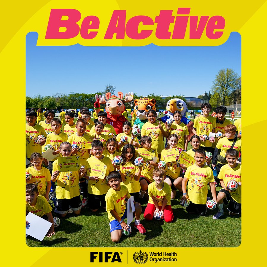 FIFA launched its “Be Active” campaign in Vancouver- Photo credit: FIFA media