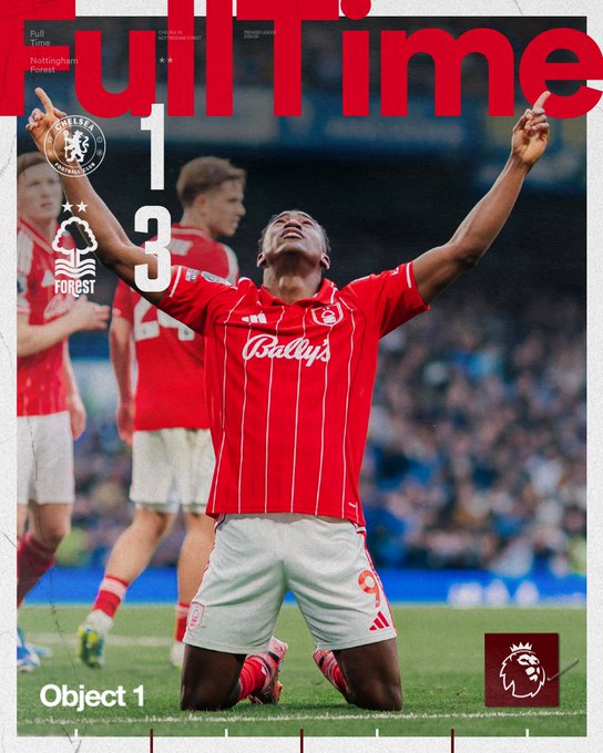chelsea 1-3 nottingham forest. (photo credit: forest via x)