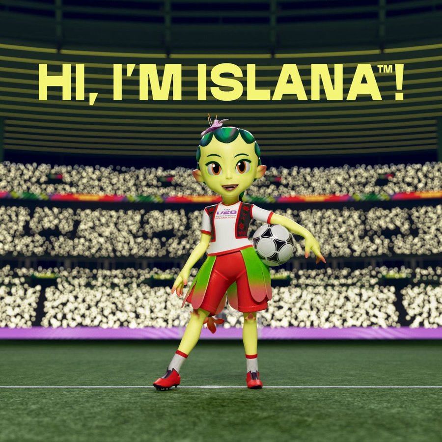 FIFA has officially unveiled “Islana” as the mascot for the FIFA U-20 Women's World Cup 2026- Photo credit: FIFA media