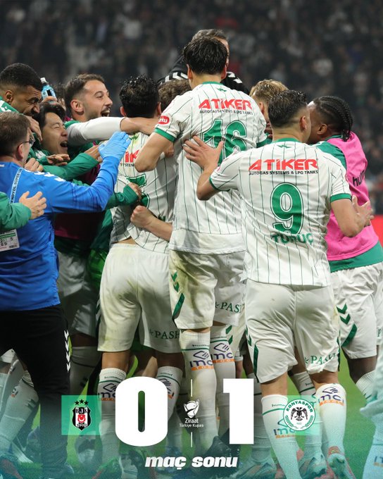 Beşiktaş 0-1 Konyaspor (Photo credit: Konyaspor via X)