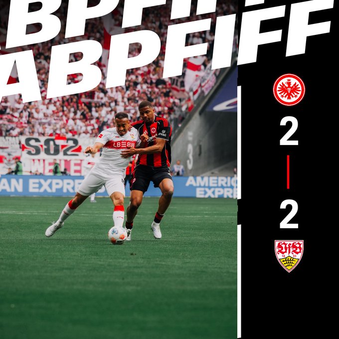 Frankfurt and Stuttgart Share 2–2 Draw in Thrilling Bundesliga Encounter. (photo credit: frankfurt via x)