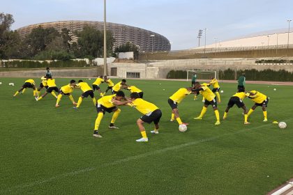 Amajimbos complete preparations for their crucial clash against Ghana- Photo credit: SAFA media