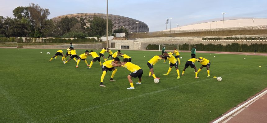 Amajimbos complete preparations for their crucial clash against Ghana- Photo credit: SAFA media