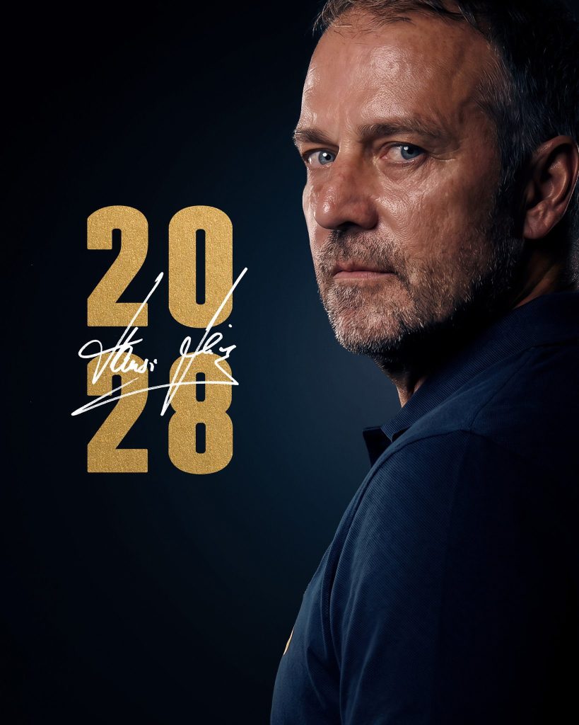 Hansi Flick Officially Signs New Barcelona Deal Until June 2028 - Photo Credit : Softfootball Media