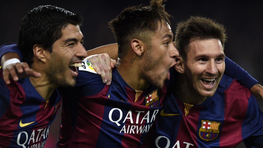 Luis Suárez, Neymar and Lionel Messi - Photo Credit : Skysports