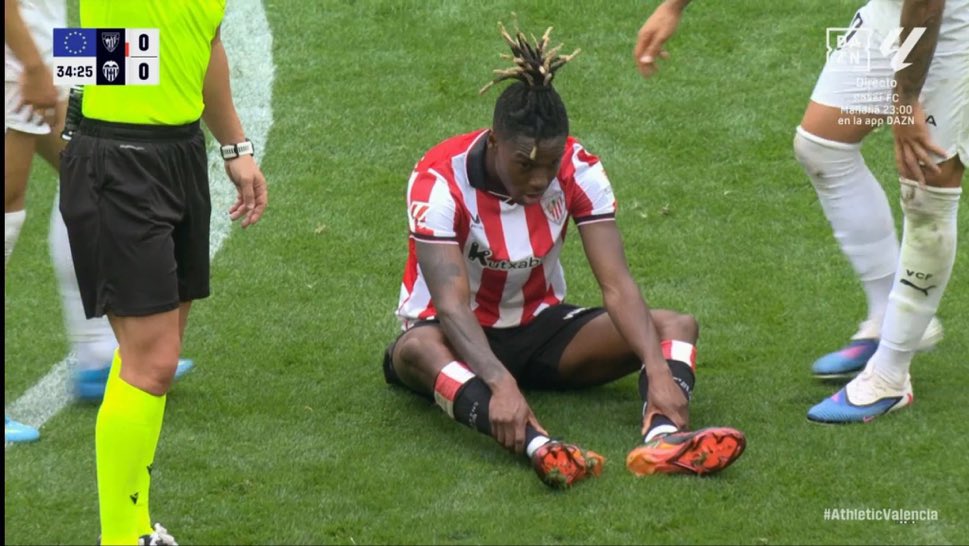 Nico Williams with a new injury, 32 days before the World Cup start. - Photo Credit : Softfootball Media