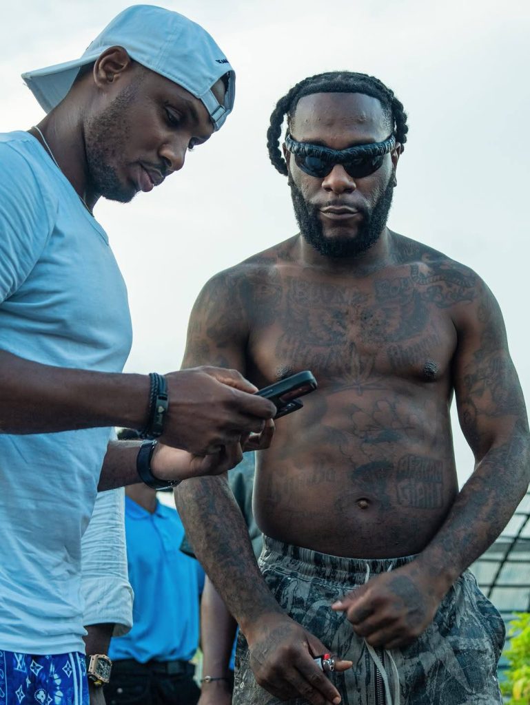 Odion Ighalo Links Up With Burna Boy In Heartwarming Celebrity Meet-Up - Photo Credit : Julie Sports