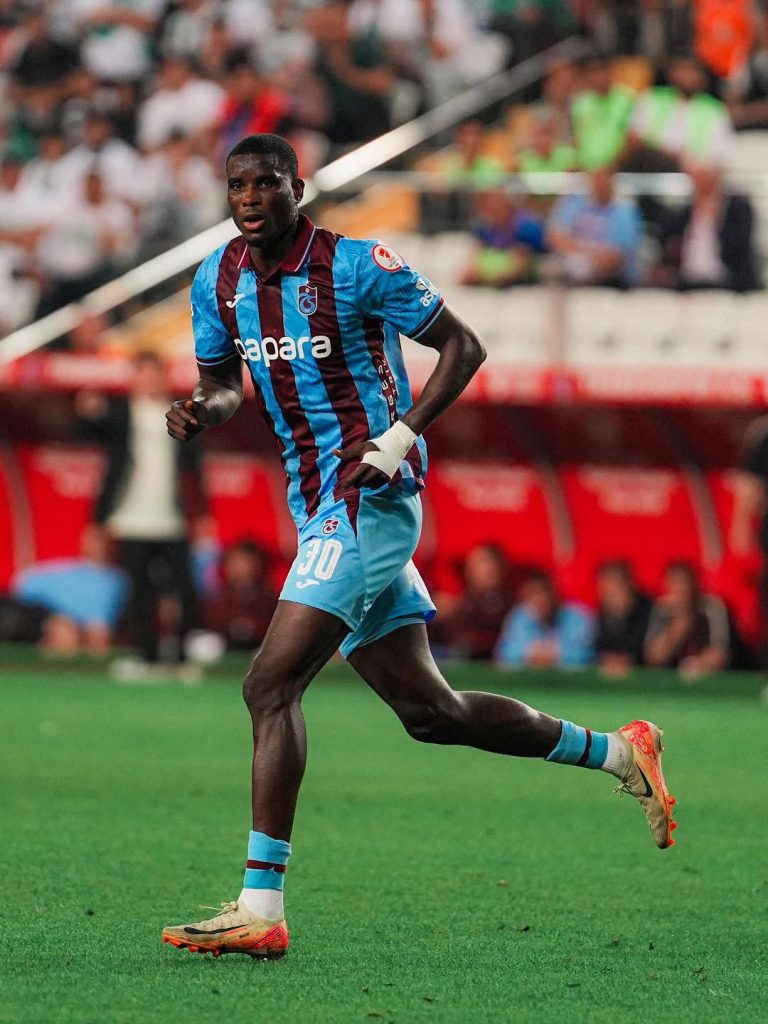 Paul Onuachu scores his second goal of the night from the penalty spot to complete a brace and put Trabzonspor 2-1 ahead against Konyaspor in the Turkish Cup final - Photo Credit : Juliesports