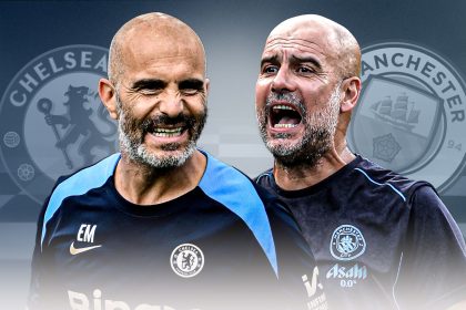 Pep Guardiola and Enzo Maresca - Photo Credit : Skysports