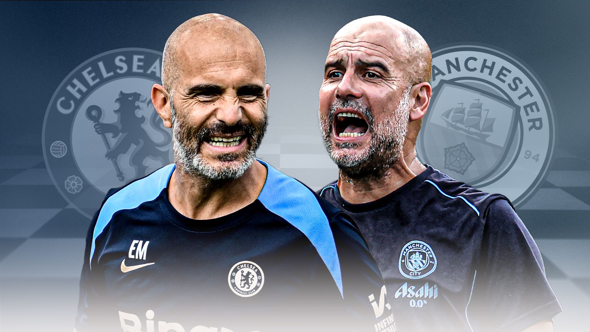 Pep Guardiola and Enzo Maresca - Photo Credit : Skysports